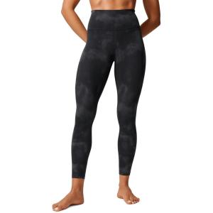 CRZ YOGA Butterlift Workout Leggings 25″ – High Waisted Pilates Gym Athletic Womens Yoga Pants Buttery Soft(Black Tie Dye Flowers)