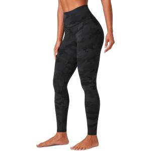 CRZ YOGA Butterlift Workout Leggings 28″ – High Waisted Pilates Gym Athletic Womens Yoga Pants Buttery Soft(Dark Grey Camouflage 2)
