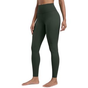 CRZ YOGA Butterlift Workout Leggings 28″ – High Waisted Pilates Gym Athletic Womens Yoga Pants Buttery Soft(Legend Green)