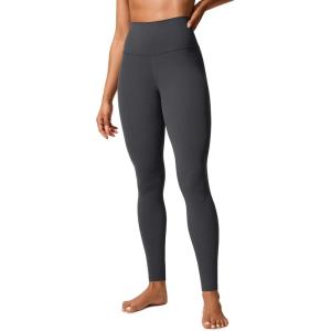 CRZ YOGA Butterlift Workout Leggings 28″ – High Waisted Pilates Gym Athletic Womens Yoga Pants Buttery Soft(Mysterious Grey)