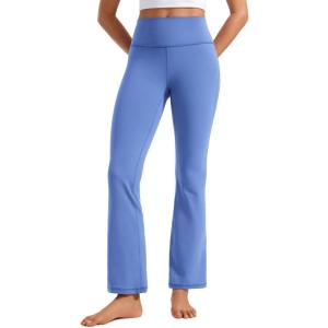 CRZ YOGA Butterluxe Flare Leggings 29″/30.5″/32″/33.5″ – High Waist Bootcut Wide Leg Lounge Womens Yoga Pants with Pocket(Wild Indigo)