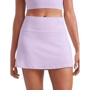CRZ YOGA Butterluxe High Waisted Tennis Skirts for Women – Mini Lined A Line Golf Casual Skort with Inner Pockets(Lilac Air)