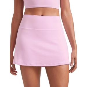 CRZ YOGA Butterluxe High Waisted Tennis Skirts for Women – Mini Lined A Line Golf Casual Skort with Inner Pockets(Vita Pink)