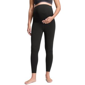 CRZ YOGA Butterluxe Maternity Leggings 25″ – Over The Belly Buttery Soft Workout Activewear Yoga Womens Pregnancy Pants(Black)