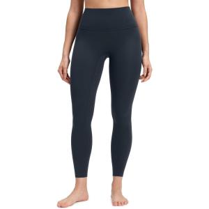 CRZ YOGA Butterluxe No Front Seam Yoga Leggings 25″ – High Waisted Womens Lounge Pants Pilates Workout Athletic Buttery Soft(True Navy)