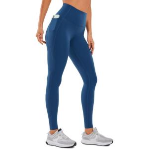 CRZ YOGA Butterluxe Workout Leggings Pockets 28” – High Waisted Gym Womens Yoga Pants Running Buttery Soft(French Navy)