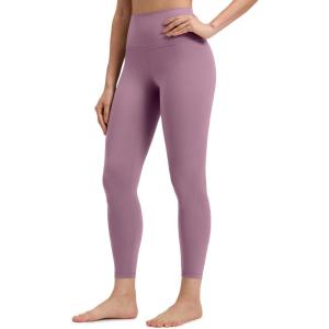 CRZ YOGA Butterluxe Yoga Leggings 25″ – High Waisted Buttery Soft Womens Workout Lounge Pants(Light Lavender)