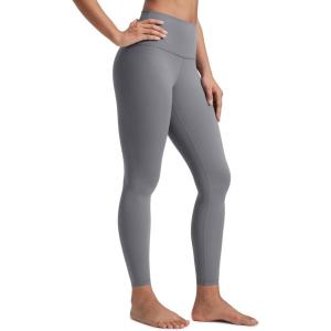 CRZ YOGA Butterluxe Yoga Leggings 25″ – High Waisted Buttery Soft Womens Workout Lounge Pants(Solar Grey)