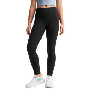 CRZ YOGA Girls Butterluxe Full Length Yoga Leggings – Athletic Sports Casual Pants High Waist Tights Kids Teen(Black)
