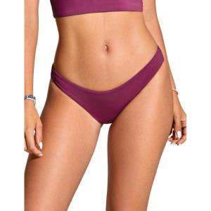 CRZ YOGA Low Waisted Bikini Bottom for Women – Cheeky Basic Bathing Swimsuit Swim Briefs(Fuchsia)