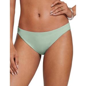 CRZ YOGA Low Waisted Bikini Bottom for Women – Cheeky Basic Bathing Swimsuit Swim Briefs(Green Palm Court)