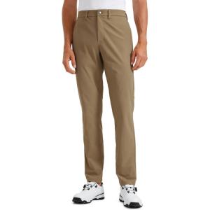 CRZ YOGA Men’s All Day Comfy Golf Pants – 28″/30″/32″/34″/36″ Quick Dry Lightweight Work Casual Trousers with Pockets(Artifact Brown)