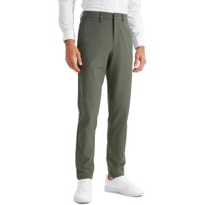 CRZ YOGA Men’s All Day Comfy Golf Pants – 28″/30″/32″/34″/36″ Quick Dry Lightweight Work Casual Trousers with Pockets(Light Army Green)