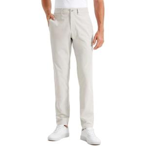 CRZ YOGA Men’s All Day Comfy Golf Pants – 28″/30″/32″/34″/36″ Quick Dry Lightweight Work Casual Trousers with Pockets(Milky White (Bone))
