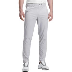 CRZ YOGA Men’s All Day Comfy Golf Pants – 28″/30″/32″/34″/36″ Quick Dry Lightweight Work Casual Trousers with Pockets(Platinum Grey)