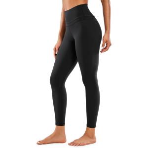 CRZ YOGA Naked Feeling Workout Leggings 25” – High Waist Yoga Training Tight Womens Pants(Black)