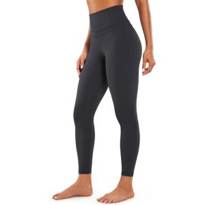 CRZ YOGA Naked Feeling Workout Leggings 25” – High Waist Yoga Training Tight Womens Pants(Ink Gray)
