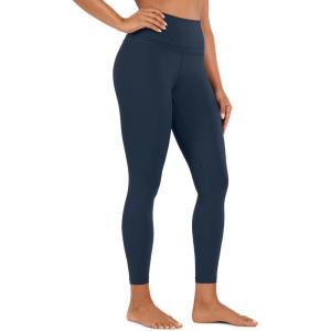 CRZ YOGA Naked Feeling Workout Leggings 25” – High Waist Yoga Training Tight Womens Pants(Twilight Blue)