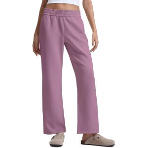 CRZ YOGA SoftAura Wide Leg Casual Sweatpants Women 29″/31″ – Modal Lounge Travel Casual Pants with Pockets(Light Lavender)