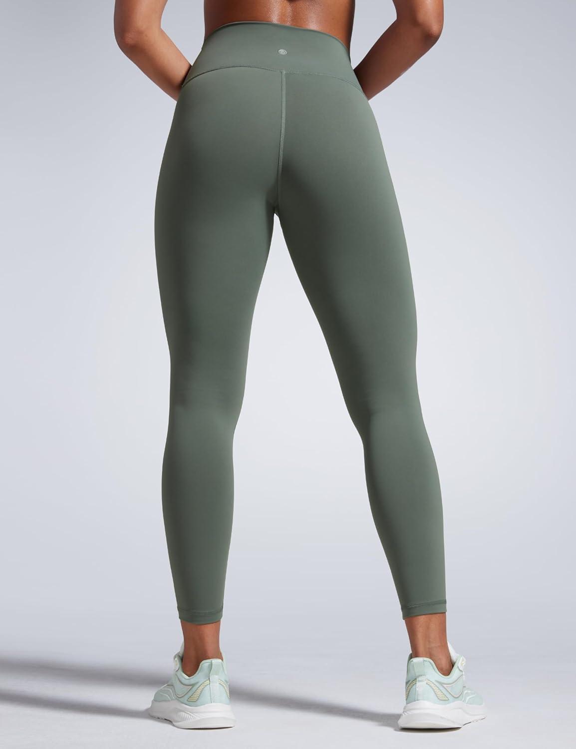 imageCRZ YOGA Butterbreeze Workout Leggings 25 High Waisted Athletic Gym Running Womens Yoga Pants Tummy ControlGrey Sage