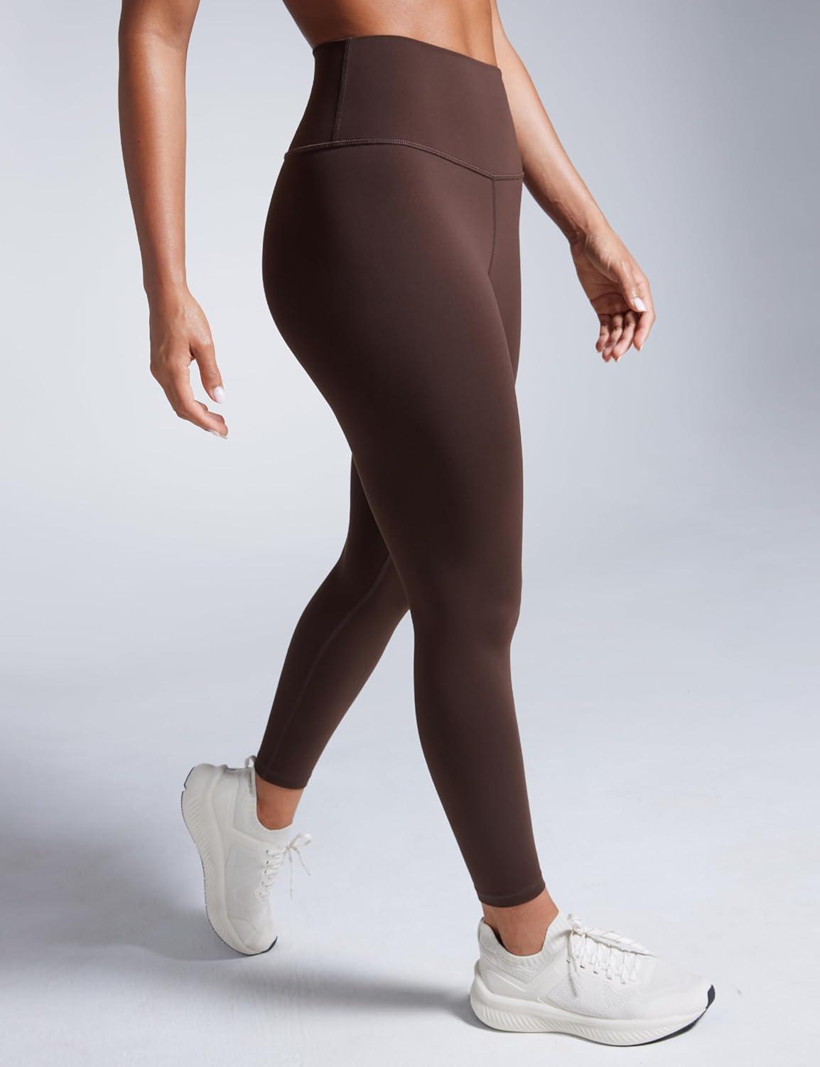 imageCRZ YOGA Butterbreeze Workout Leggings 25 High Waisted Athletic Gym Running Womens Yoga Pants Tummy ControlHot Fudge Brown