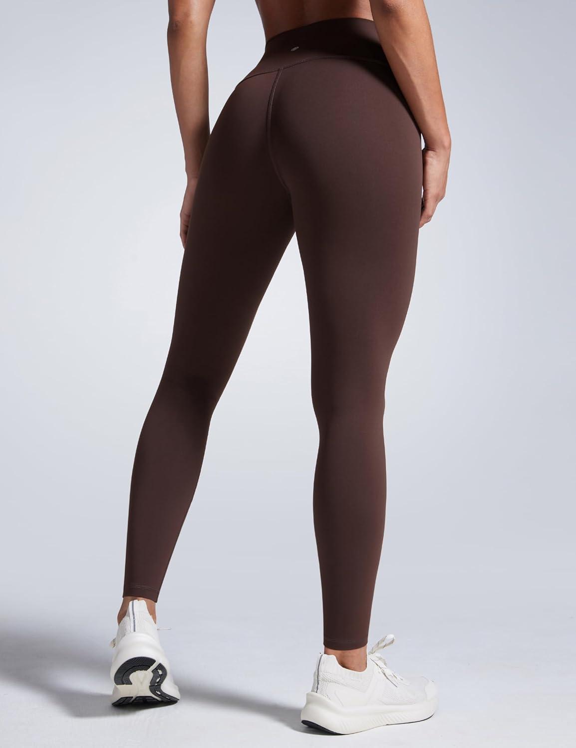 imageCRZ YOGA Butterbreeze Workout Leggings 28 High Waisted Athletic Gym Running Womens Yoga Pants Tummy ControlHot Fudge Brown