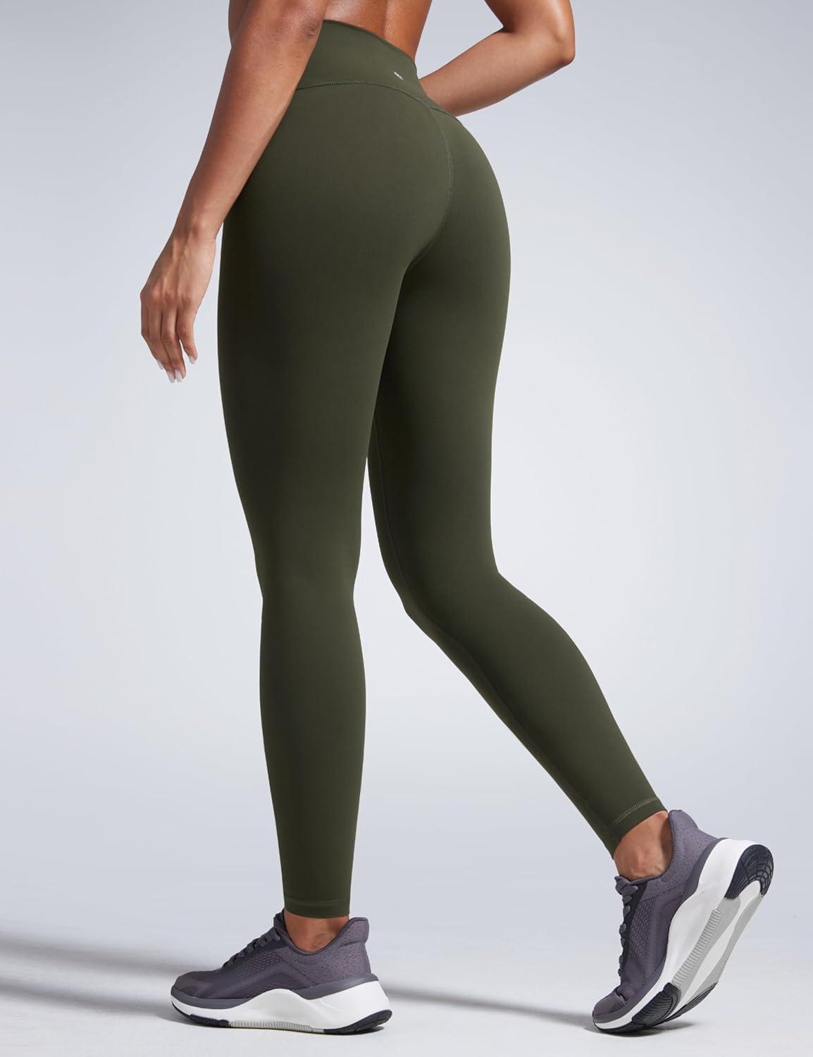 imageCRZ YOGA Butterbreeze Workout Leggings 28 High Waisted Athletic Gym Running Womens Yoga Pants Tummy ControlOlive Green