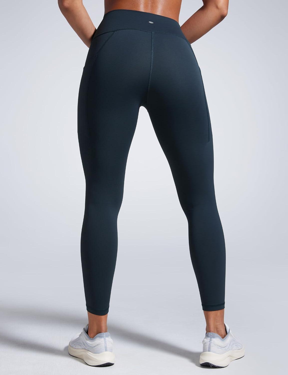 imageCRZ YOGA Butterbreeze Workout Leggings Pockets 25 High Waisted Athletic Gym Running Womens Yoga Pants Tummy ControlTrue Navy