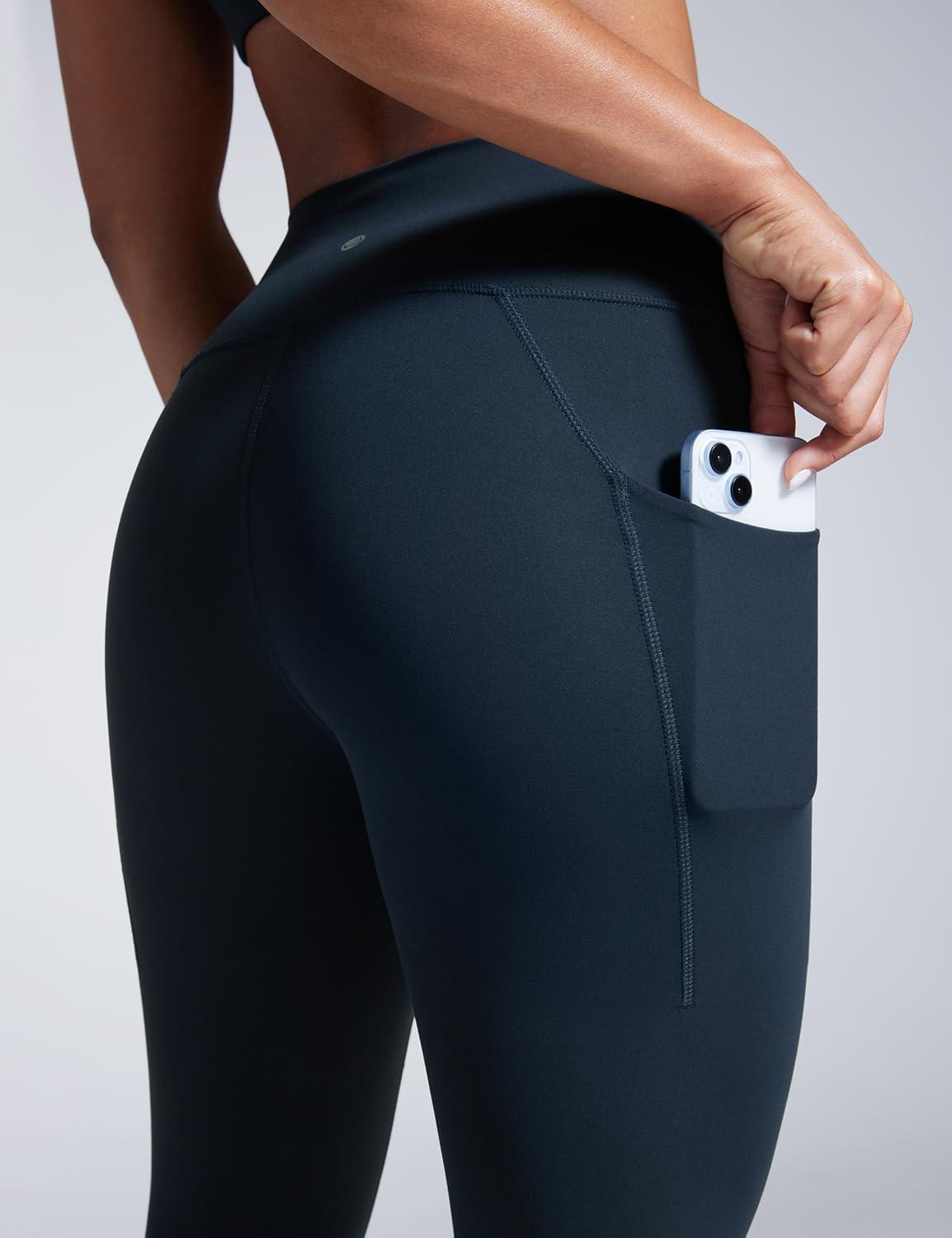 imageCRZ YOGA Butterbreeze Workout Leggings Pockets 25 High Waisted Athletic Gym Running Womens Yoga Pants Tummy ControlTrue Navy