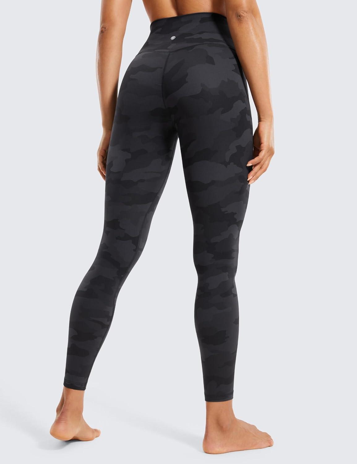 imageCRZ YOGA Butterluxe Crossover Waist Leggings 25quot V Crossover High Waisted Gym Workout Yoga WomensDark Grey Camouflage 2
