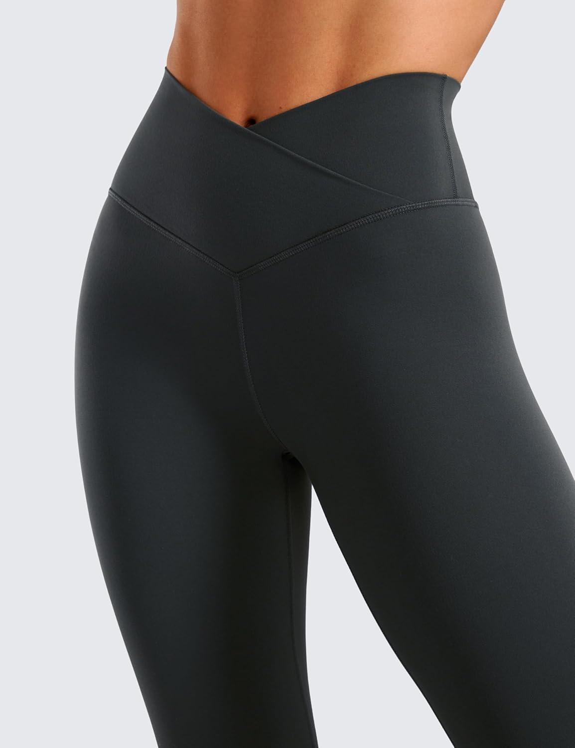 imageCRZ YOGA Butterluxe Crossover Waist Leggings 25quot V Crossover High Waisted Gym Workout Yoga WomensMelanite