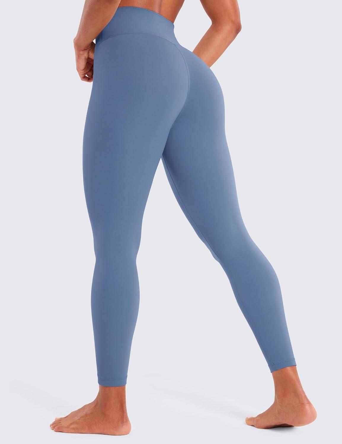 imageCRZ YOGA Butterluxe Crossover Waist Leggings 25quot V Crossover High Waisted Gym Workout Yoga WomensOasis Blue