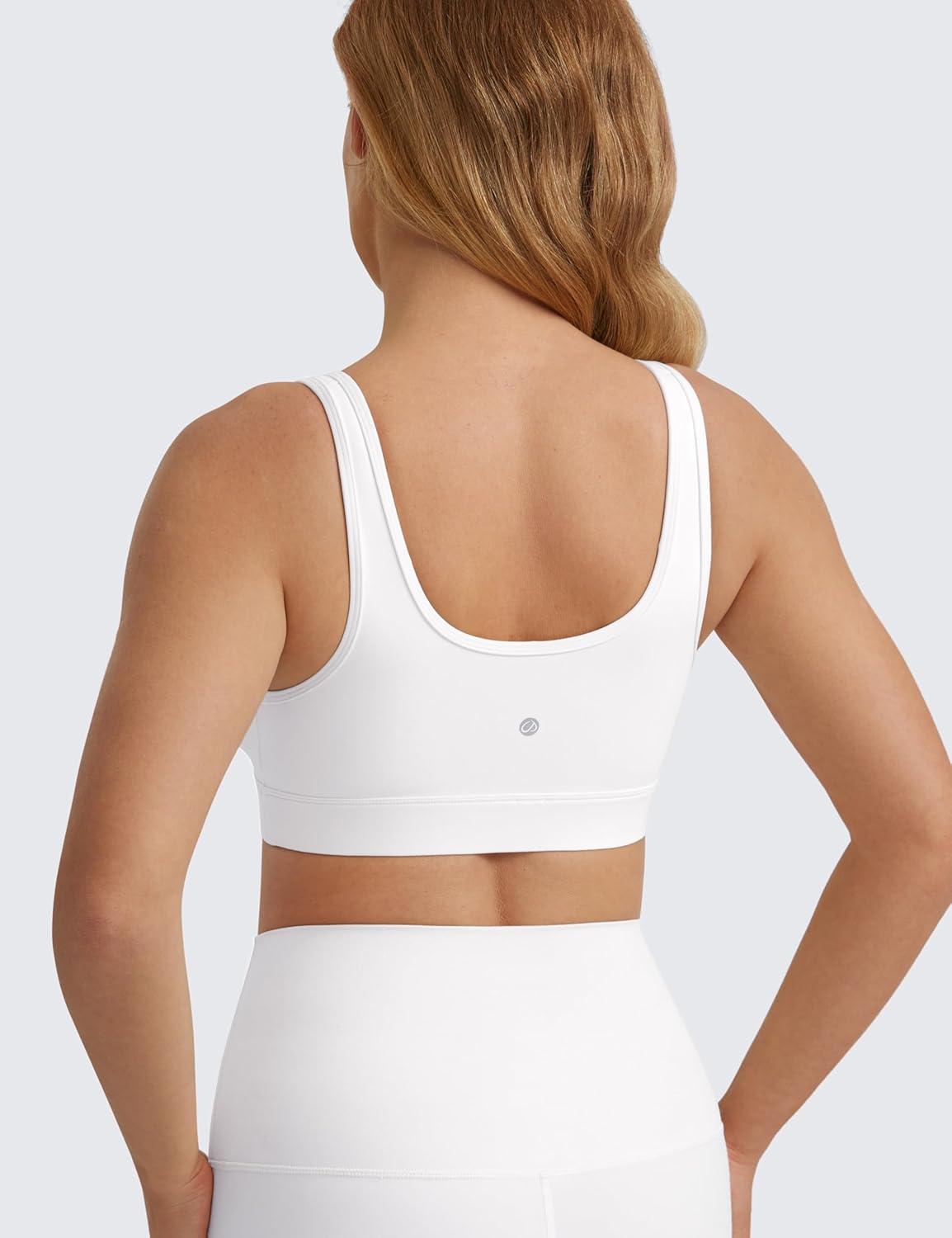 imageCRZ YOGA Butterluxe Maternity V Neck Nursing Bras Wireless Sleep Breastfeeding Lounge Womens Pregnancy Bralette ComfyWhite