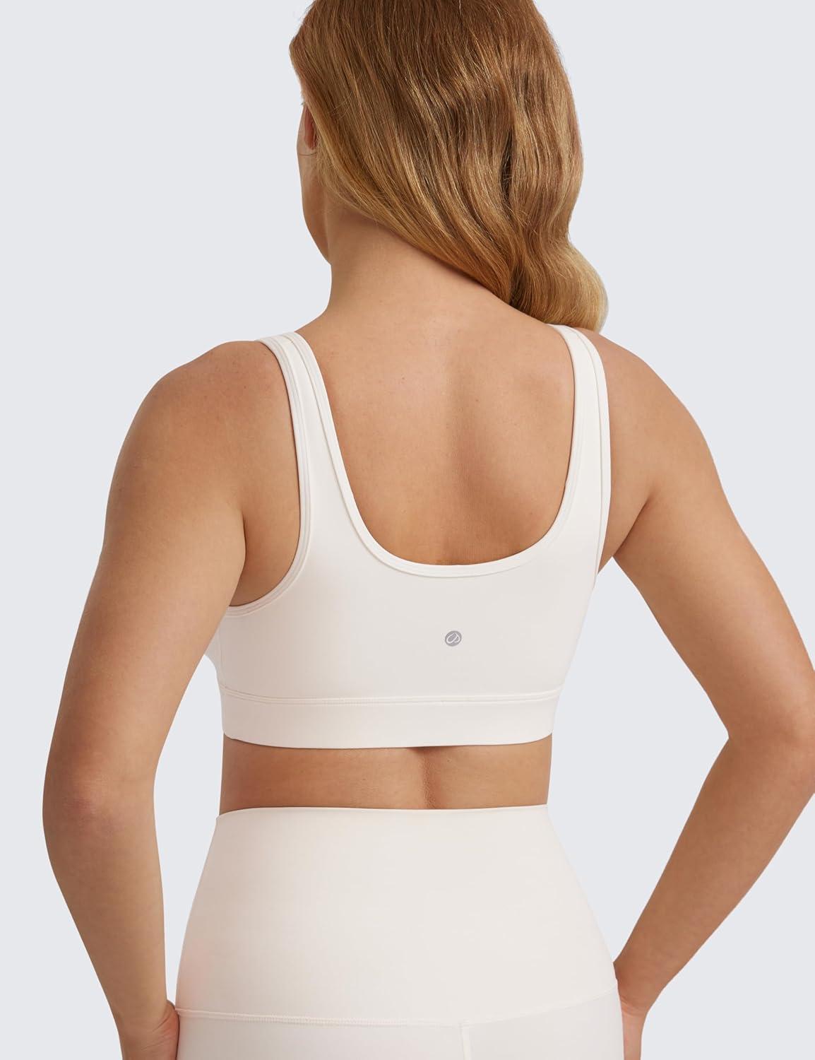 imageCRZ YOGA Butterluxe Maternity V Neck Nursing Bras Wireless Sleep Breastfeeding Lounge Womens Pregnancy Bralette ComfyWhite Apricot