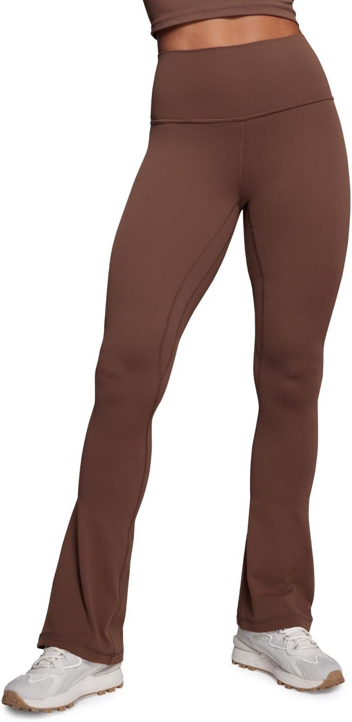 imageCRZ YOGA Butterluxe Mini Flared Leggings 30quot315quot33 High Waist Bootcut Casual Lounge Women Yoga Pants with PocketCoffee Brown