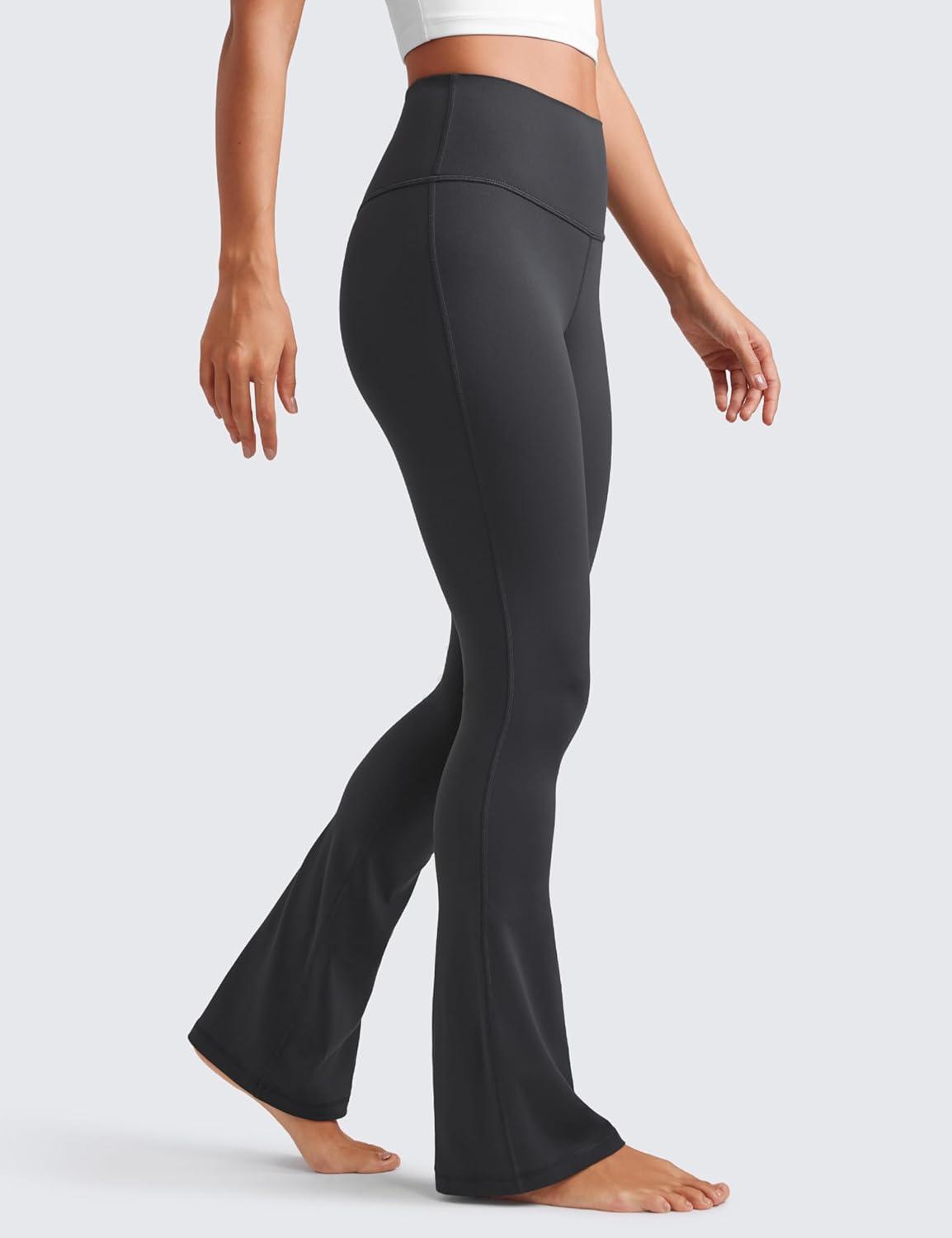 imageCRZ YOGA Butterluxe Mini Flared Leggings 30quot315quot33 High Waist Bootcut Casual Lounge Women Yoga Pants with PocketMysterious Grey