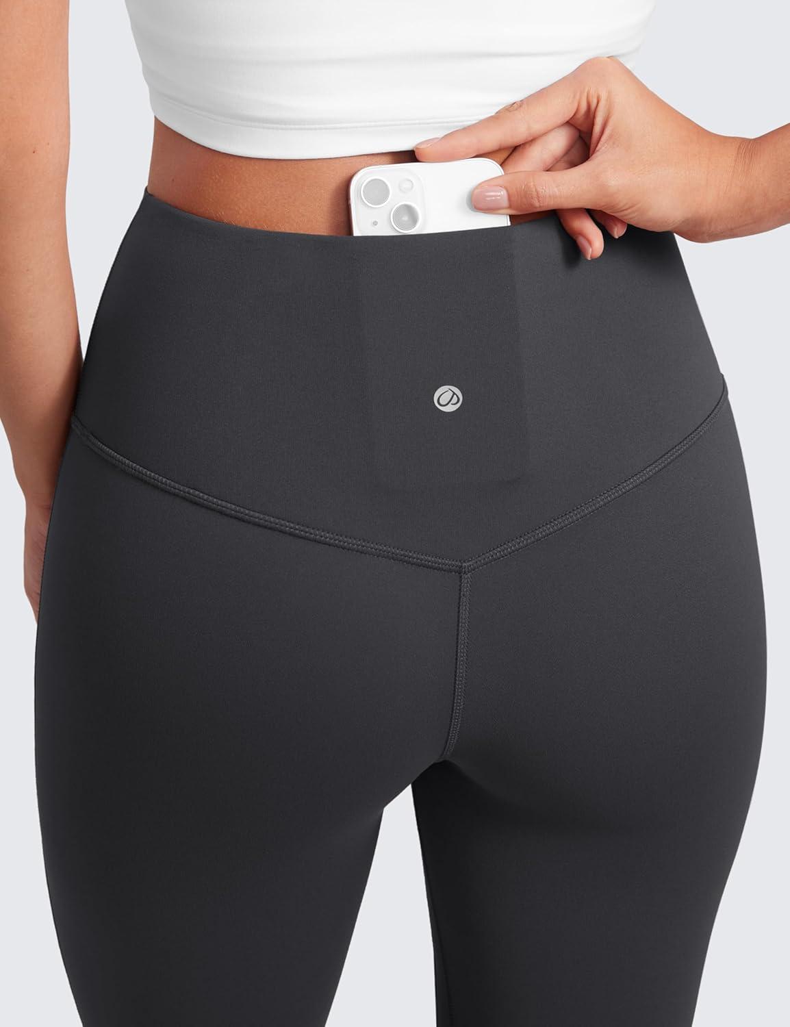 imageCRZ YOGA Butterluxe Mini Flared Leggings 30quot315quot33 High Waist Bootcut Casual Lounge Women Yoga Pants with PocketMysterious Grey