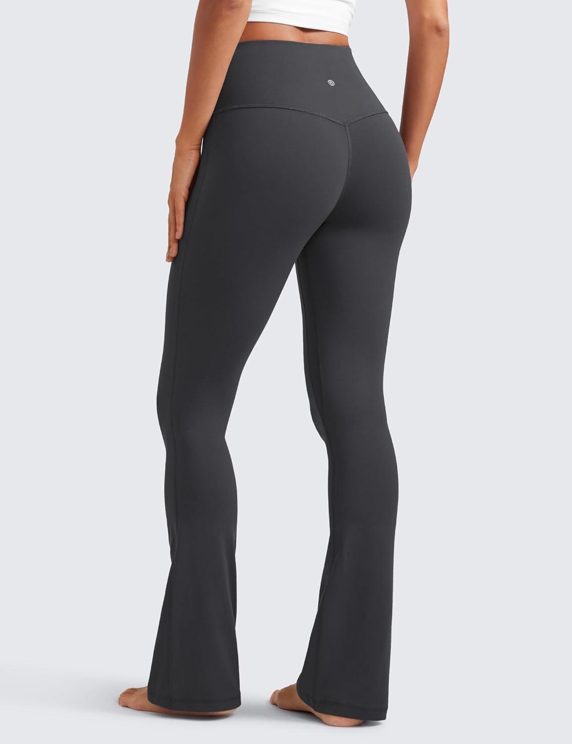 imageCRZ YOGA Butterluxe Mini Flared Leggings 30quot315quot33 High Waist Bootcut Casual Lounge Women Yoga Pants with PocketMysterious Grey