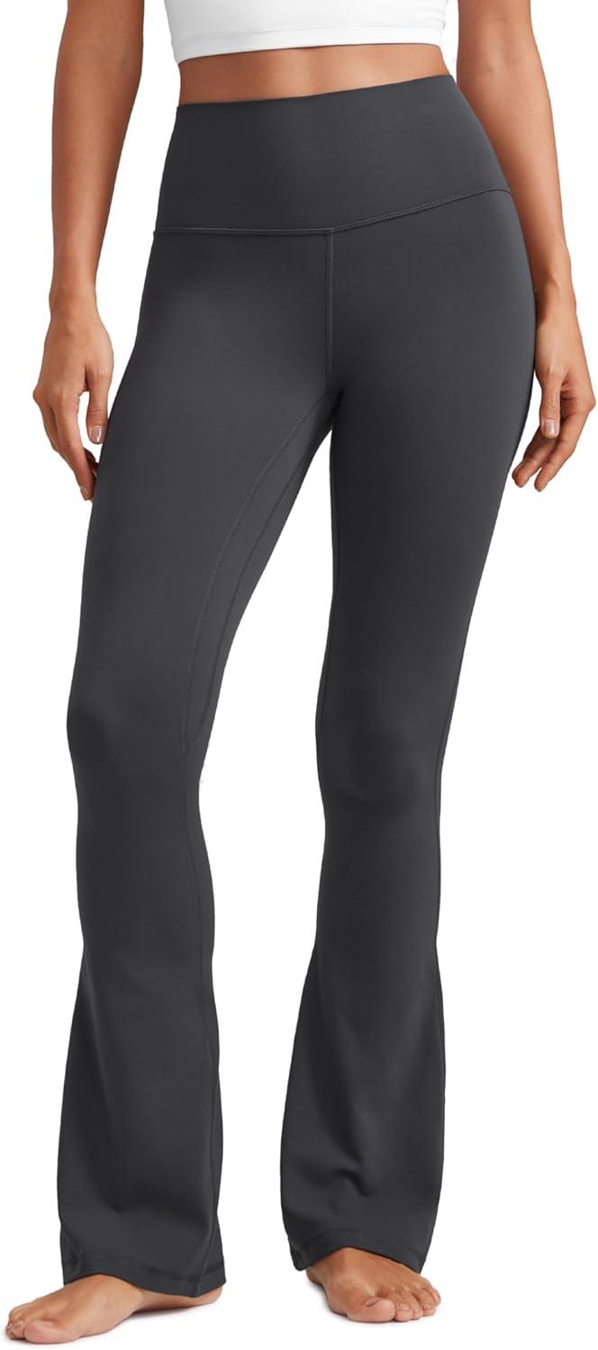 imageCRZ YOGA Butterluxe Mini Flared Leggings 30quot315quot33 High Waist Bootcut Casual Lounge Women Yoga Pants with PocketMysterious Grey