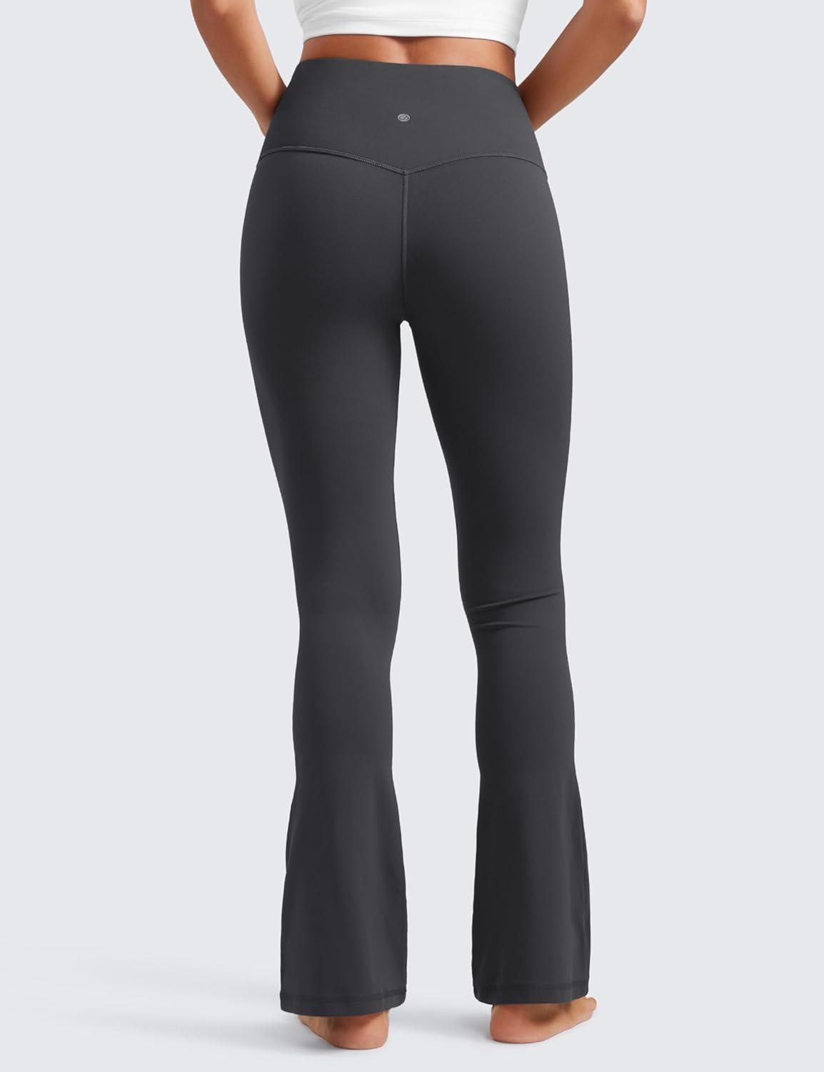 imageCRZ YOGA Butterluxe Mini Flared Leggings 30quot315quot33 High Waist Bootcut Casual Lounge Women Yoga Pants with PocketMysterious Grey