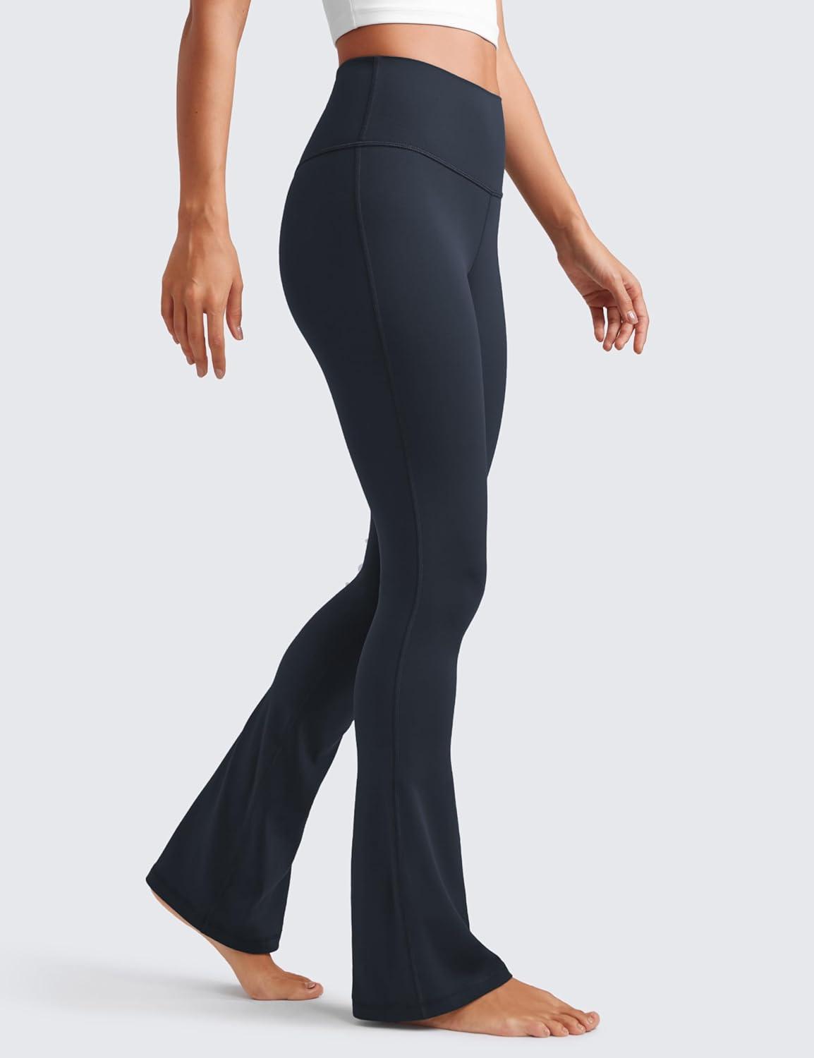 imageCRZ YOGA Butterluxe Mini Flared Leggings 30quot315quot33 High Waist Bootcut Casual Lounge Women Yoga Pants with PocketTrue Navy