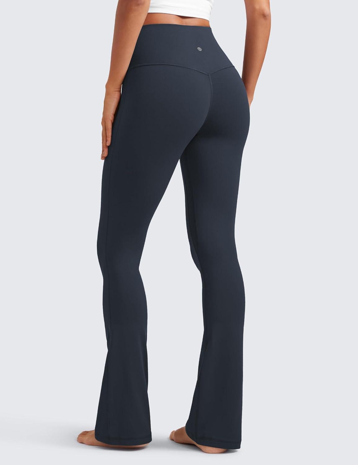 imageCRZ YOGA Butterluxe Mini Flared Leggings 30quot315quot33 High Waist Bootcut Casual Lounge Women Yoga Pants with PocketTrue Navy