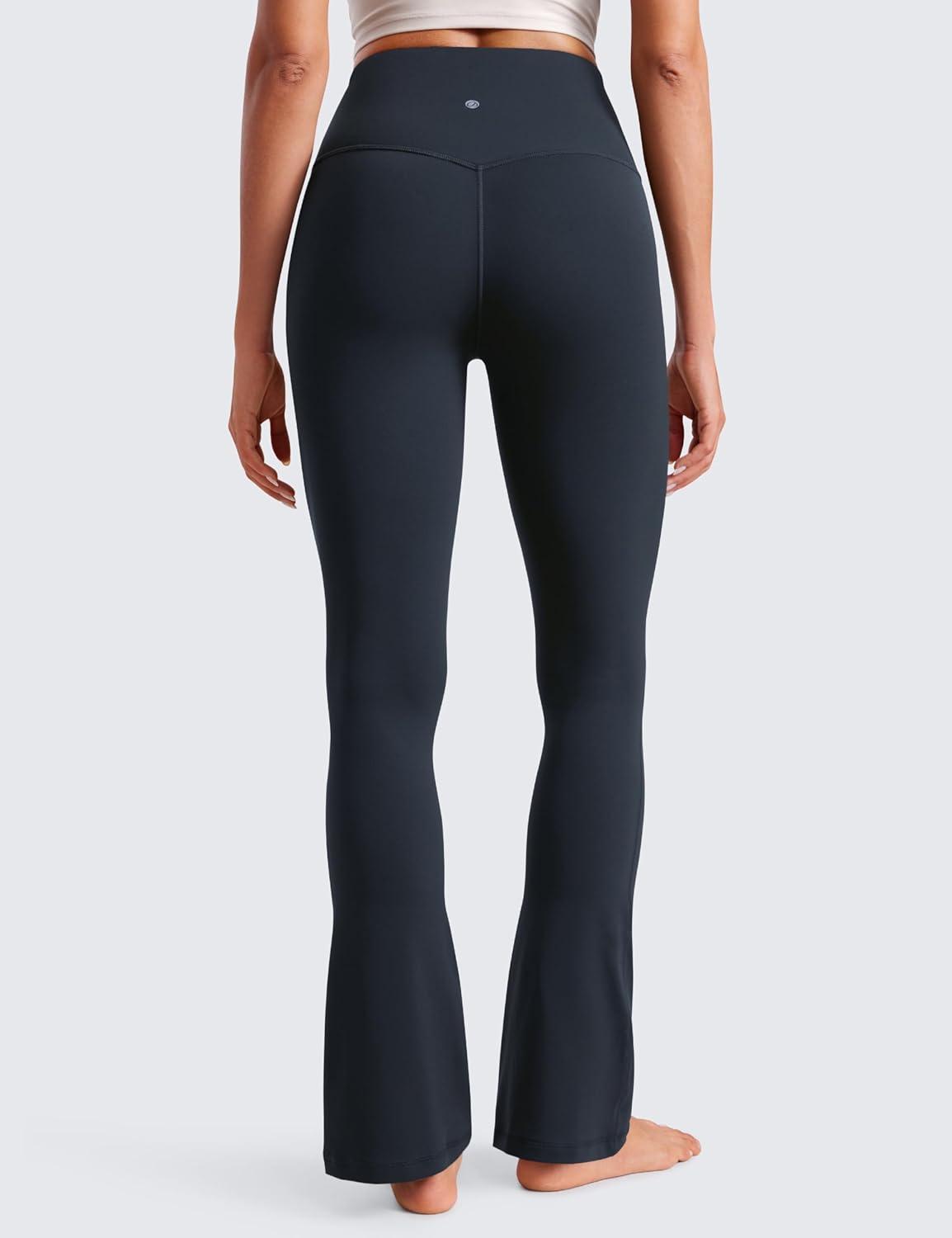 imageCRZ YOGA Butterluxe Mini Flared Leggings 30quot315quot33 High Waist Bootcut Casual Lounge Women Yoga Pants with PocketTrue Navy