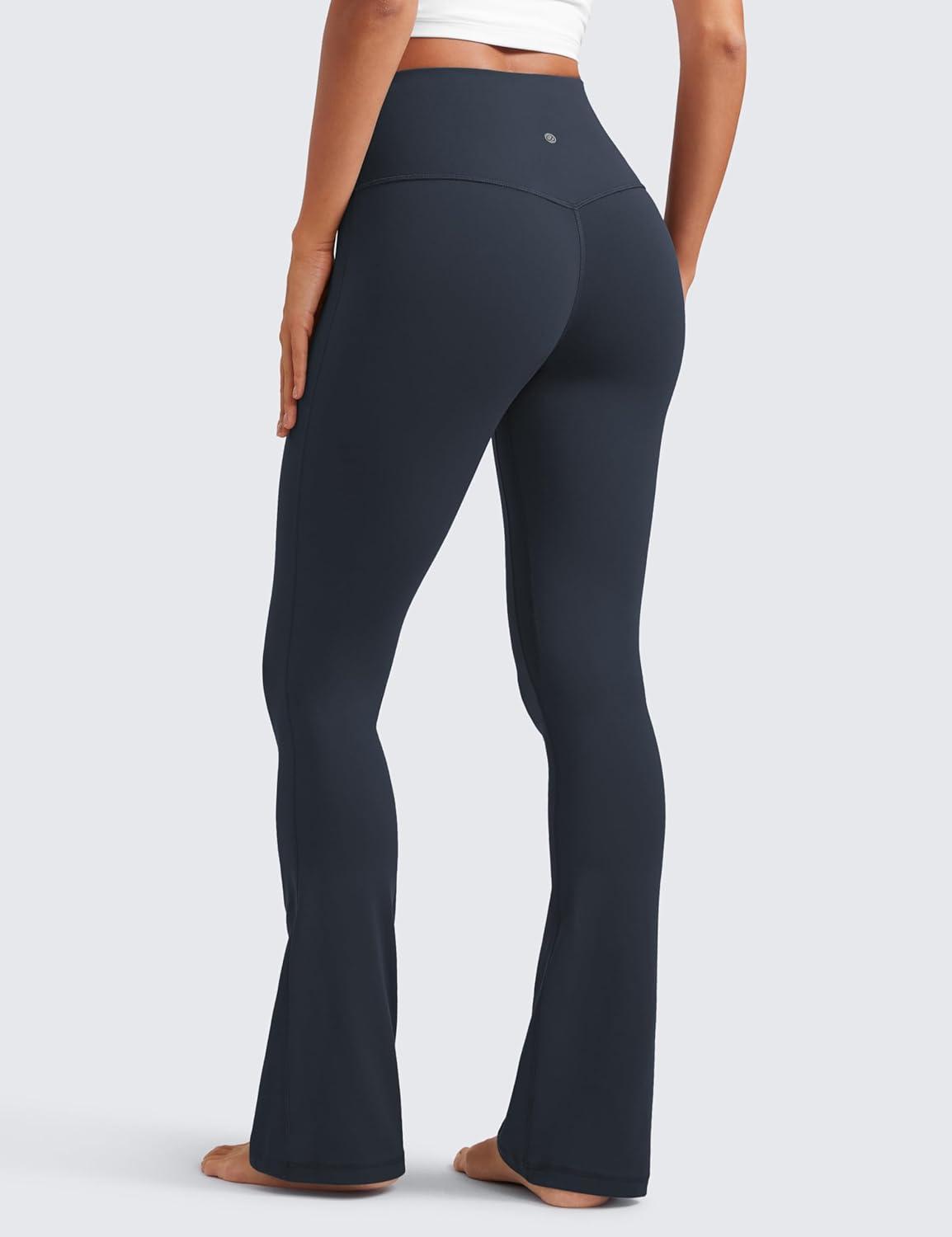imageCRZ YOGA Butterluxe Mini Flared Leggings 30quot315quot33 High Waist Bootcut Casual Lounge Women Yoga Pants with PocketTrue Navy
