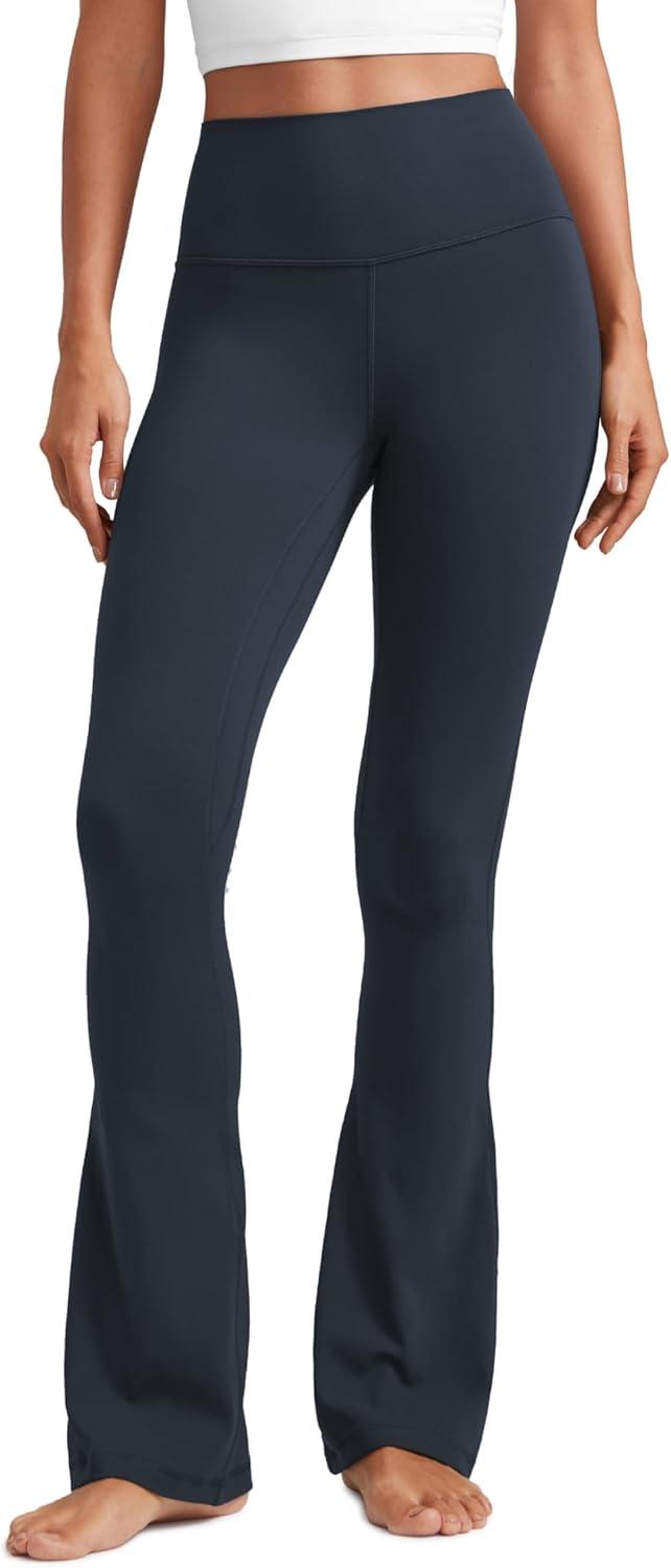 imageCRZ YOGA Butterluxe Mini Flared Leggings 30quot315quot33 High Waist Bootcut Casual Lounge Women Yoga Pants with PocketTrue Navy