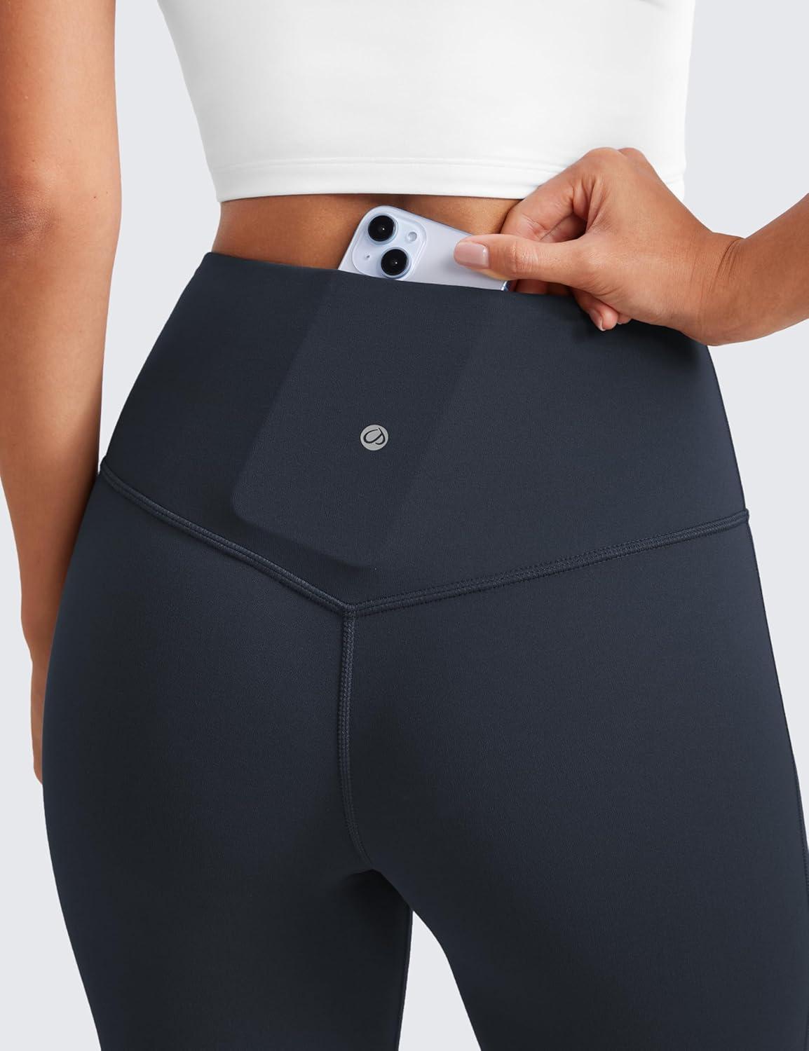 imageCRZ YOGA Butterluxe Mini Flared Leggings 30quot315quot33 High Waist Bootcut Casual Lounge Women Yoga Pants with PocketTrue Navy