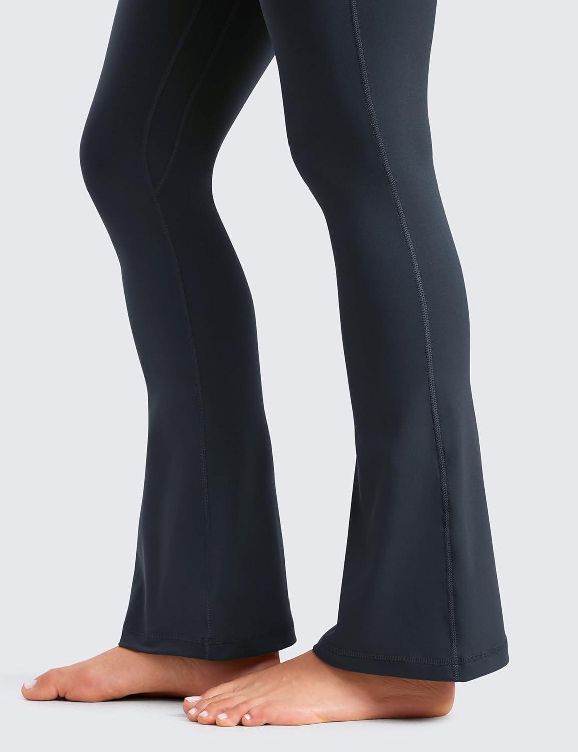 imageCRZ YOGA Butterluxe Mini Flared Leggings 30quot315quot33 High Waist Bootcut Casual Lounge Women Yoga Pants with PocketTrue Navy