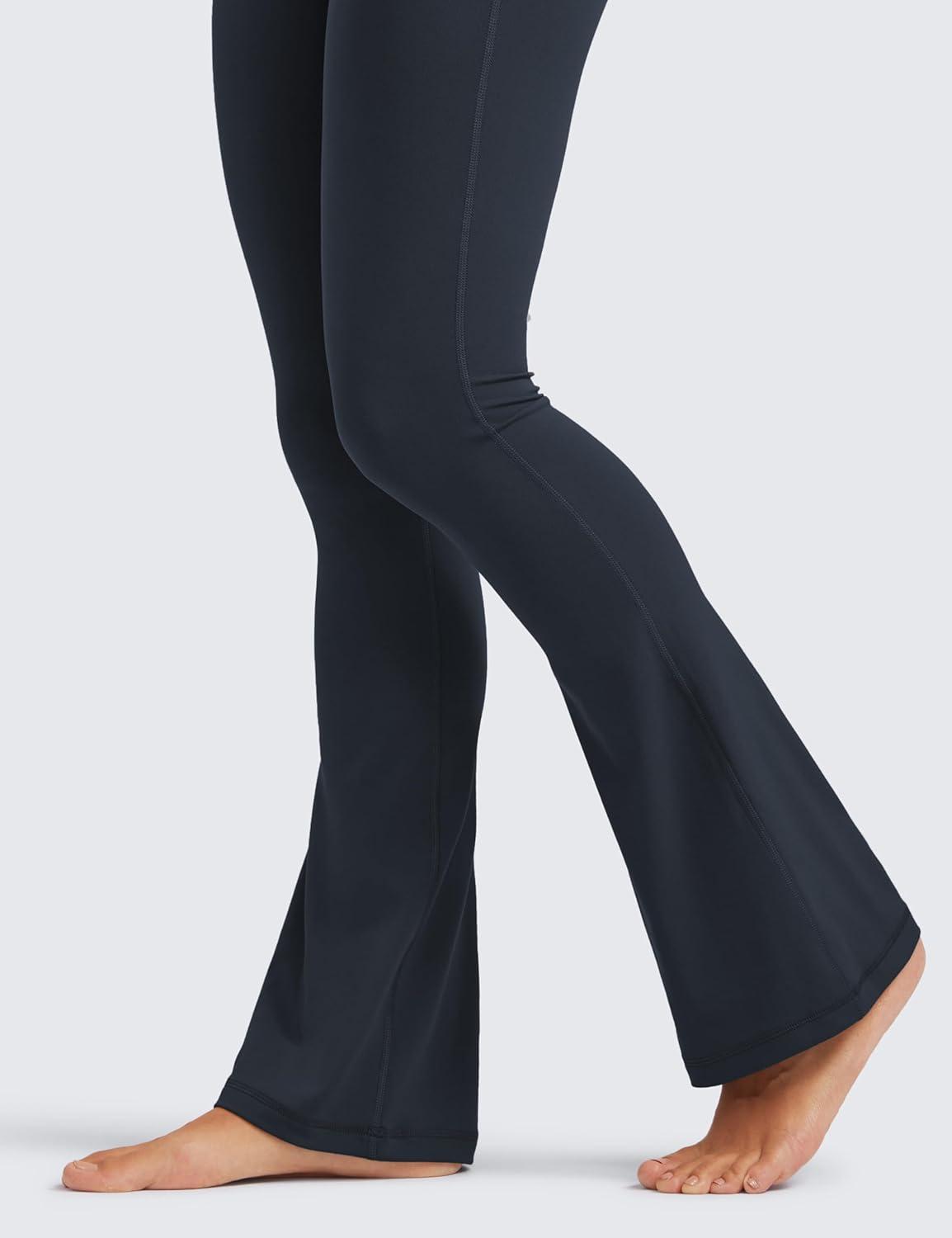 imageCRZ YOGA Butterluxe Mini Flared Leggings 30quot315quot33 High Waist Bootcut Casual Lounge Women Yoga Pants with PocketTrue Navy