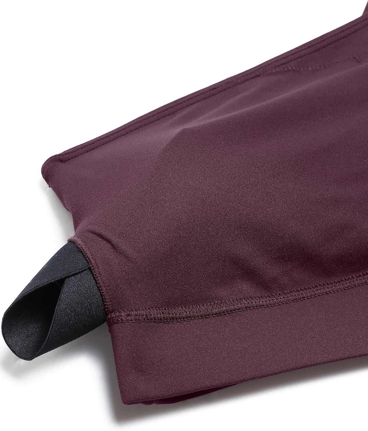 imageCRZ YOGA Butterluxe One Shoulder Sports Bras for Women Sleeveless One Strap Low Impact Asymmetrical Workout Yoga TopsDeep Purple