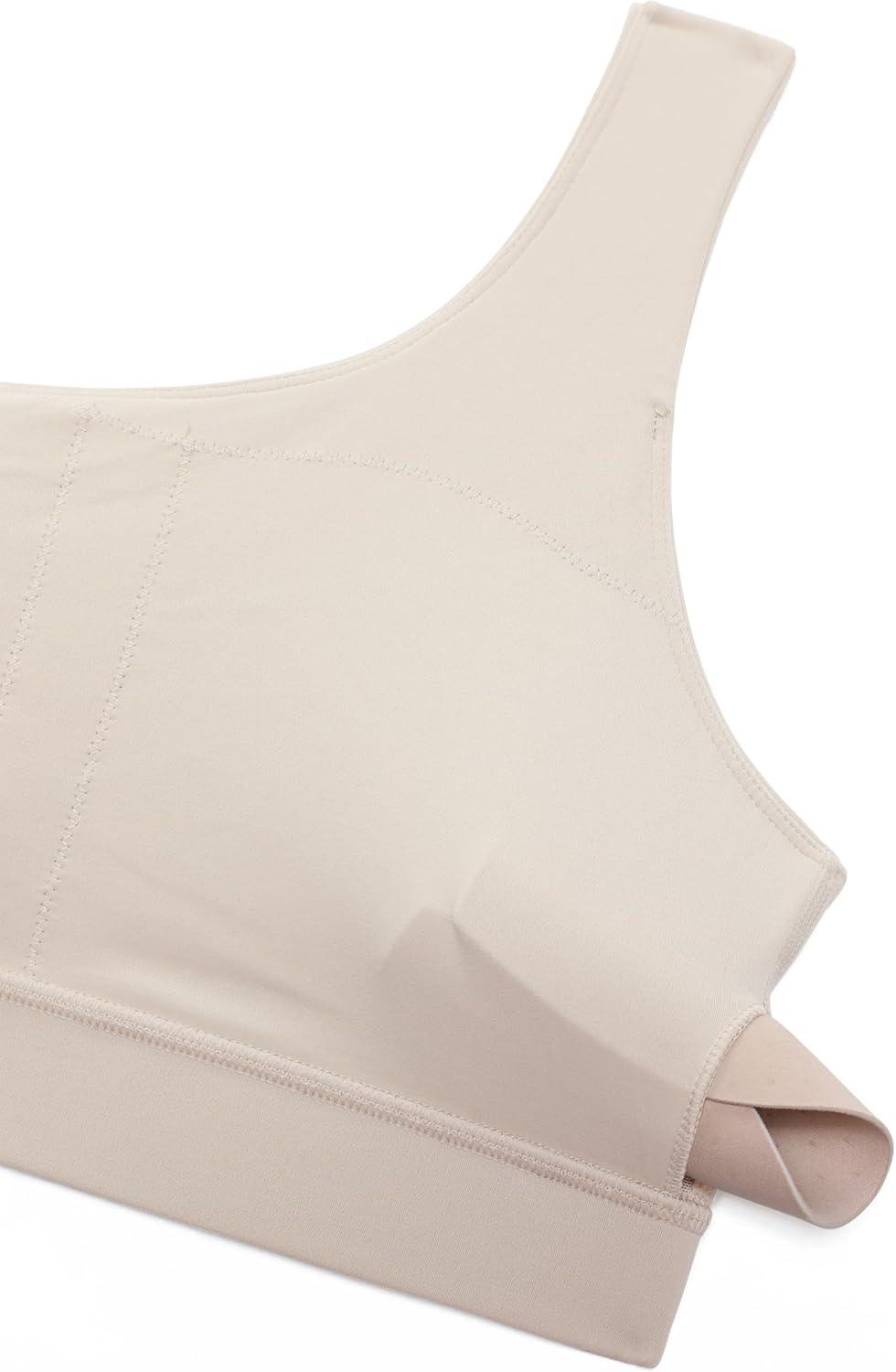 imageCRZ YOGA Butterluxe One Shoulder Sports Bras for Women Sleeveless One Strap Low Impact Asymmetrical Workout Yoga TopsMojave Tan